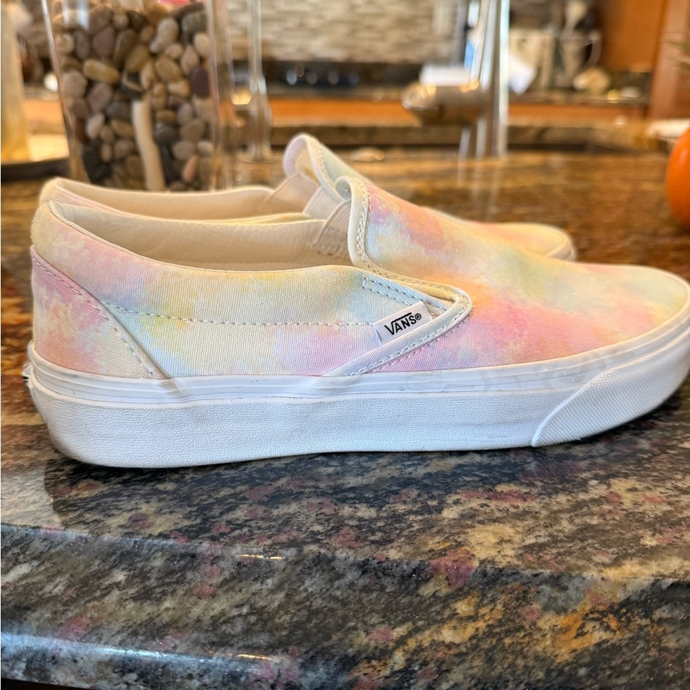 Vans Slip-On Classic Tie-Dye Pastel Sneakers – Women’s 9.5 - Great Condition